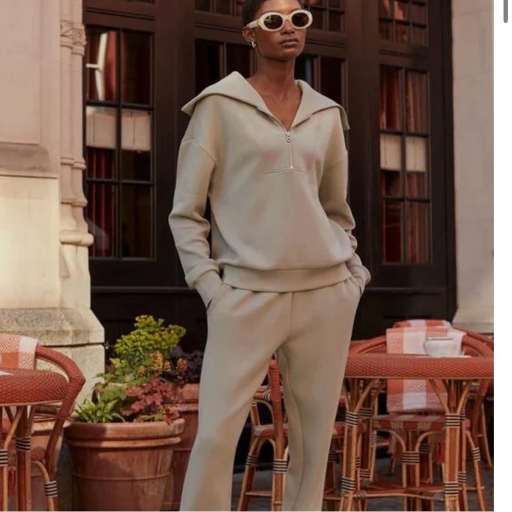 Varley Yates Half-Zip Seagrass Sweatshirt